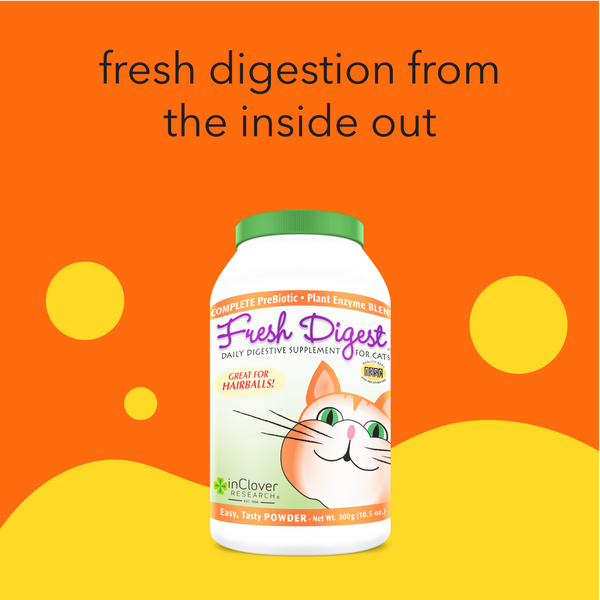 Feline Fresh Digest | Digestive and Immune Support Prebiotic Supplement Powder