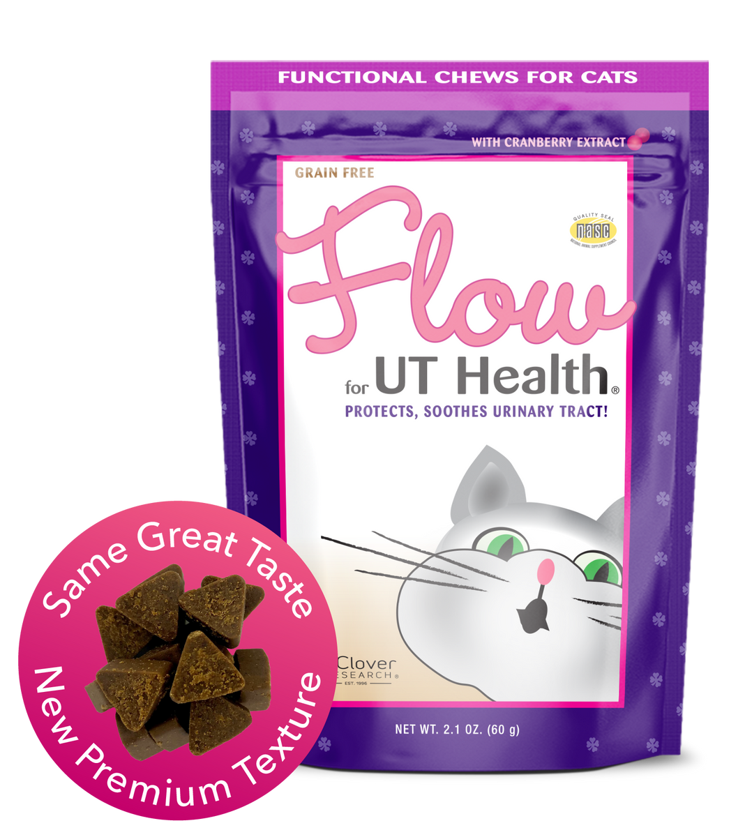 Flow UT Health Soft Chew With Cranberry Extract for Cats InClover
