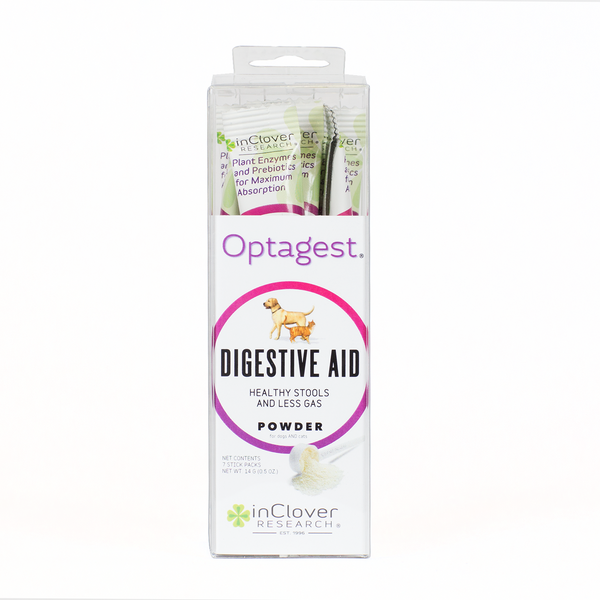 Optagest | Plant Based Prebiotics & Digestive Enzymes for Dogs & Cats, Travel Sticks