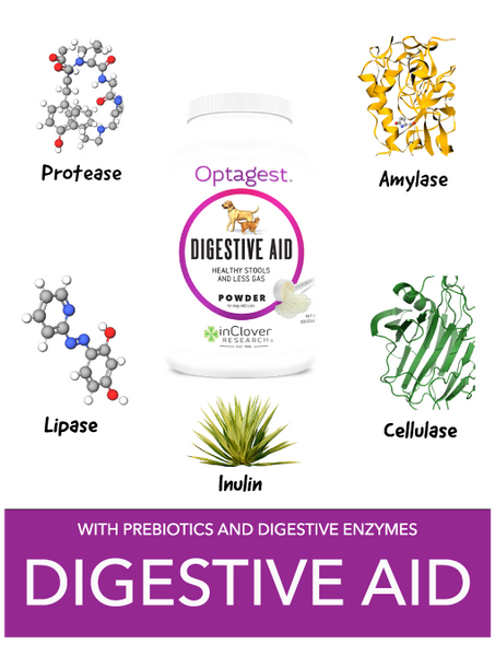 Optagest | Plant Based Prebiotics & Digestive Enzymes for Dogs & Cats, Travel Sticks