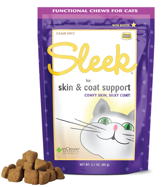 Sleek | Hairball, Skin & Coat Support Supplement Soft Chew for Cats